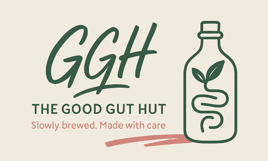 Good Gut Hut fermented drinks and kitchen notes